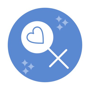 Kadın Sembol ikonu vektör illüstrasyonu