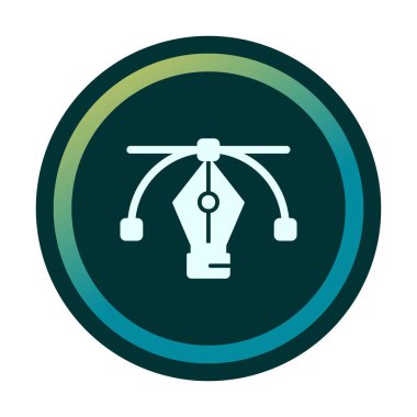 Basit kalem aracı simgesi, vektör illüstrasyonu