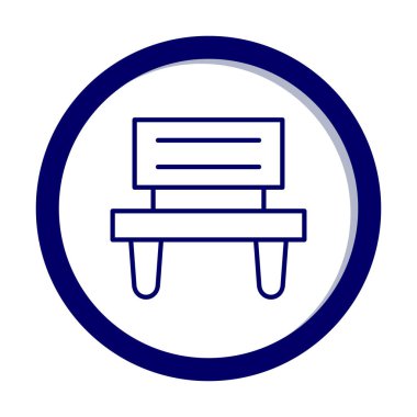 bank simgesi, vektör illüstrasyonu basit tasarım