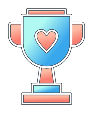 kupa vektör simgesi modern basit tasarım