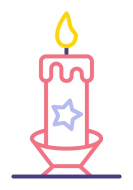 Mum web simgesi, vektör çizim