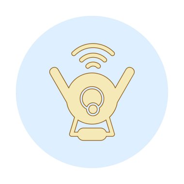 Web Kamerası modern simgesinin vektör illüstrasyonu           