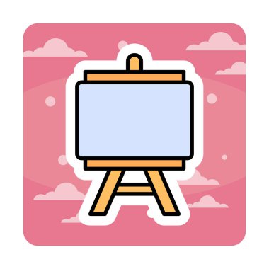 Resim yapmak. Web simgesi basit illüstrasyon