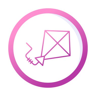 Uçurtma rengi simgesi. vektör illüstrasyonu                      