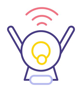 Web Kamerası modern simgesinin vektör illüstrasyonu           