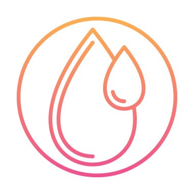 su damlası ağ simgesi, vektör illüstrasyonu 