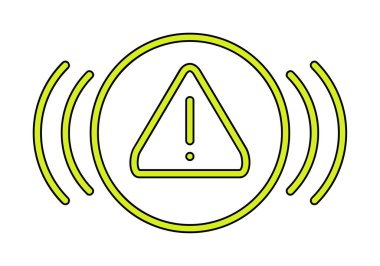 uyarı işareti simgesi, vektör illüstrasyonu  