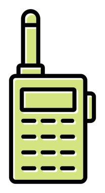 walkie talkie modern ikon vektör çizimi                                