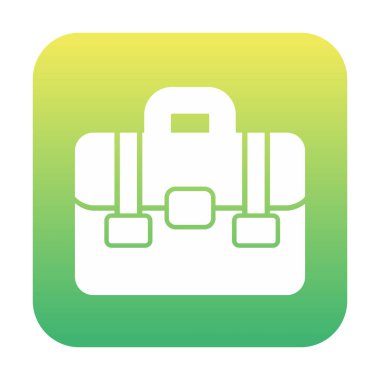 Çanta. Web simgesi basit illüstrasyon  