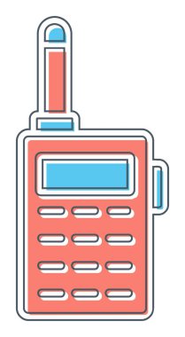 walkie talkie modern ikon vektör çizimi                                