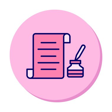 kalem, simge vektörü ile belge