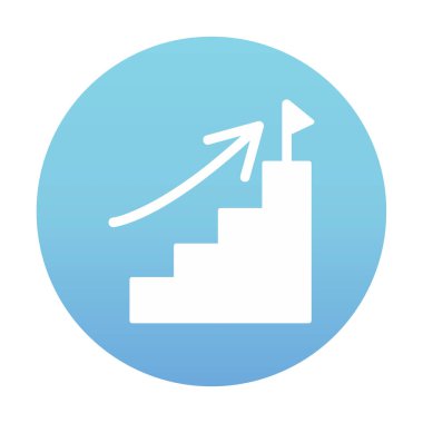 büyüyen grafik simgesi, vektör çizim