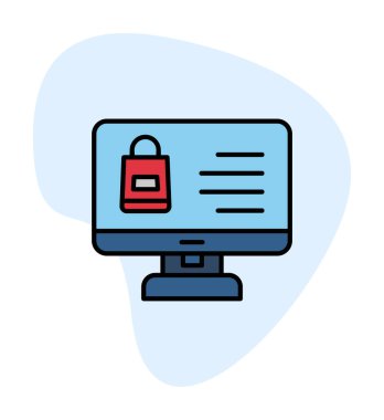 ekran simgesi, vektör illüstrasyonunu izle