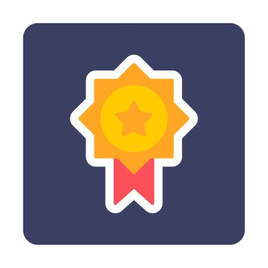 Ödül ikonu vektör illüstrasyonu. Ödül                        