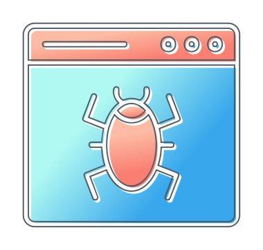 Yasak web sitesi vektör simgesi 