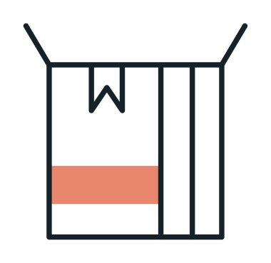 kutusu simgesini açın. vektör çizim                                      