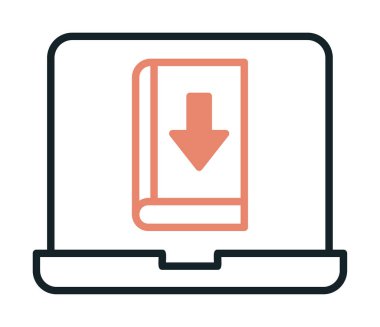 Kitap simgesi, vektör illüstrasyon tasarımı indir 