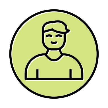 Profil simgesi vektör illüstrasyonu