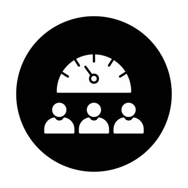 Takım Çalışması Hızı simgesi, vektör illüstrasyonu 