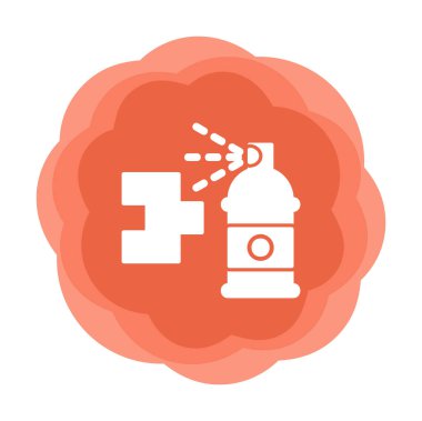 Graffiti web simgesi, vektör illüstrasyonu 