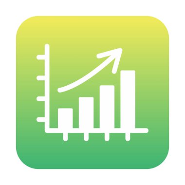 büyüyen grafik, bar grafiği vektör çizimi