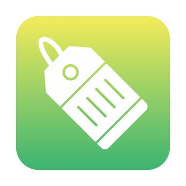 Fiyat Etiketi simgesi, vektör illüstrasyonu basit tasarım