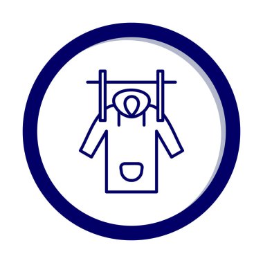 Islak Ceket Ağı simgesi, vektör illüstrasyonu