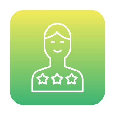 Müşteri memnuniyeti derecelendirme simgesi, vektör illüstrasyonu  