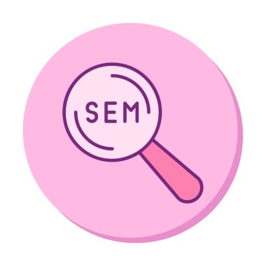 Arkaplanda kelime sam olan büyüteç