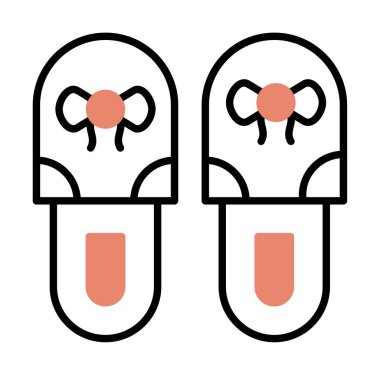 Basit Terlik simgesi, vektör illüstrasyonu