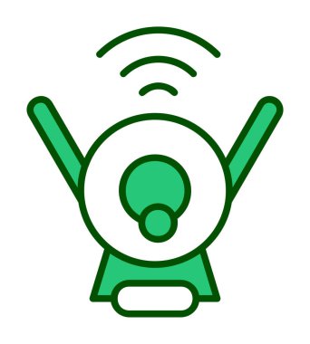 Web Kamerası modern simgesinin vektör illüstrasyonu           