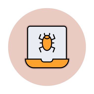 dizüstü bilgisayar simgesi, vektör illüstrasyonu basit tasarım