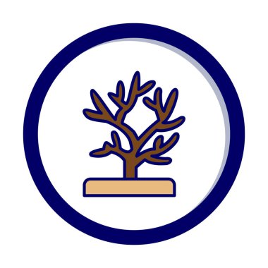 Mercan simgesi vektör illüstrasyonu