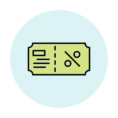 Hediye çeki web simgesi, vektör illüstrasyonu 