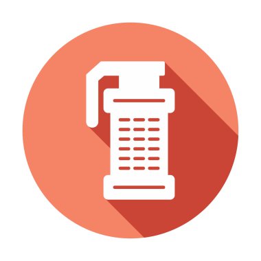 Smoke Grenade web simgesi, vektör illüstrasyonu