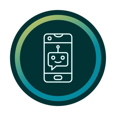 Sohbet simgesi vektör illüstrasyonu