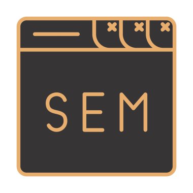 tarayıcı web simgesi, vektör illüstrasyonu 