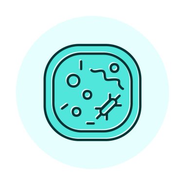 Hücre simgesi, vektör illüstrasyonu