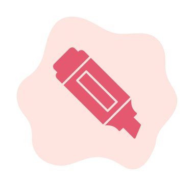 İşaretleyici. Web simgesi basit illüstrasyon                       