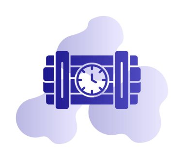 Zaman bombası ikonu vektör illüstrasyonu.