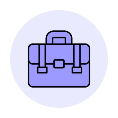 Çanta. Web simgesi basit illüstrasyon  