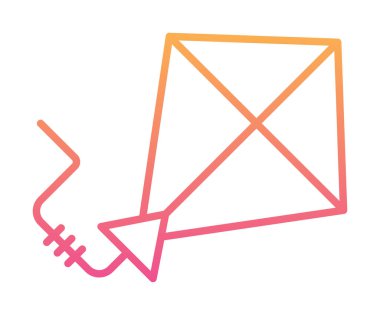 Uçurtma rengi simgesi. vektör illüstrasyonu                      