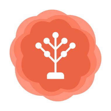 Basit filogenetik simge, vektör illüstrasyonu