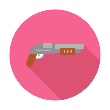 Pompalı düz simge, vektör illüstrasyonu