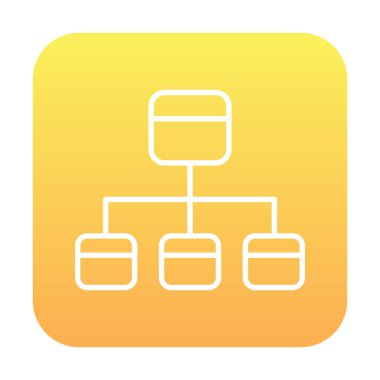 Modern Akış Çizelgesi simgesinin vektör çizimi                            