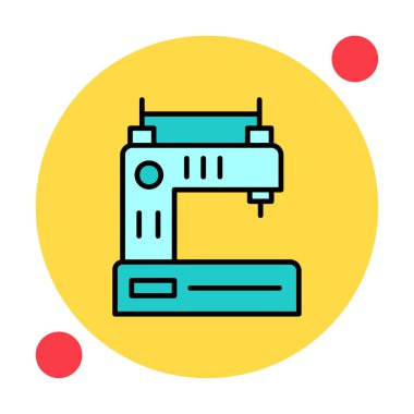 Basit Dikiş Makinesi web vektör simgesi