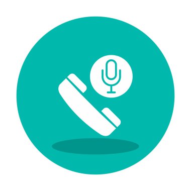 Basit Arama Kaydı simgesi, vektör illüstrasyonu