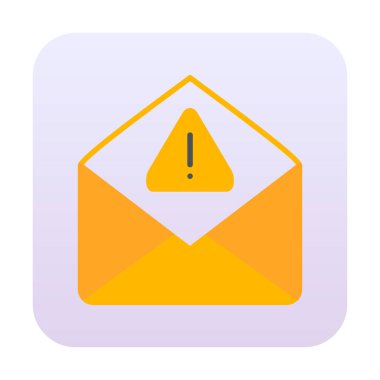 Basit çöp posta harfi simgesi, vektör illüstrasyonu