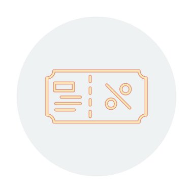 Hediye çeki web simgesi, vektör illüstrasyonu 