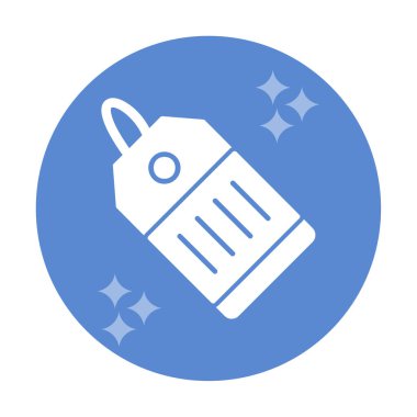 Fiyat Etiketi simgesi, vektör illüstrasyonu basit tasarım